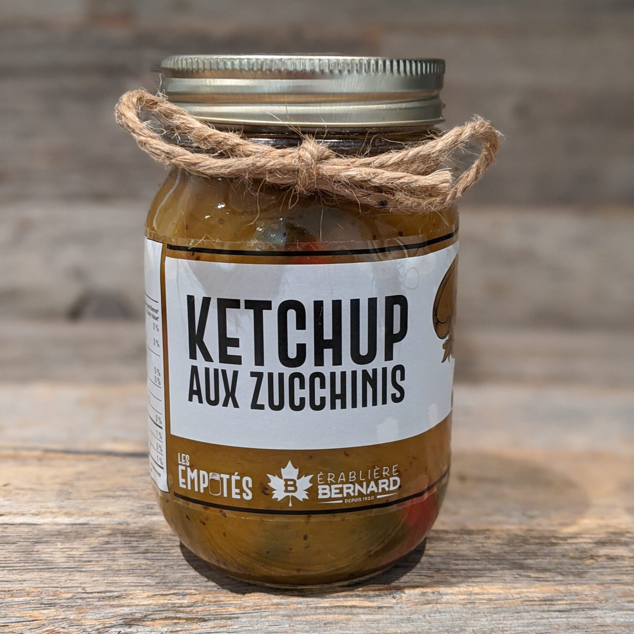 Ketchup aux Zucchinis - Mets cuisinés surgelés - Érablière Bernard